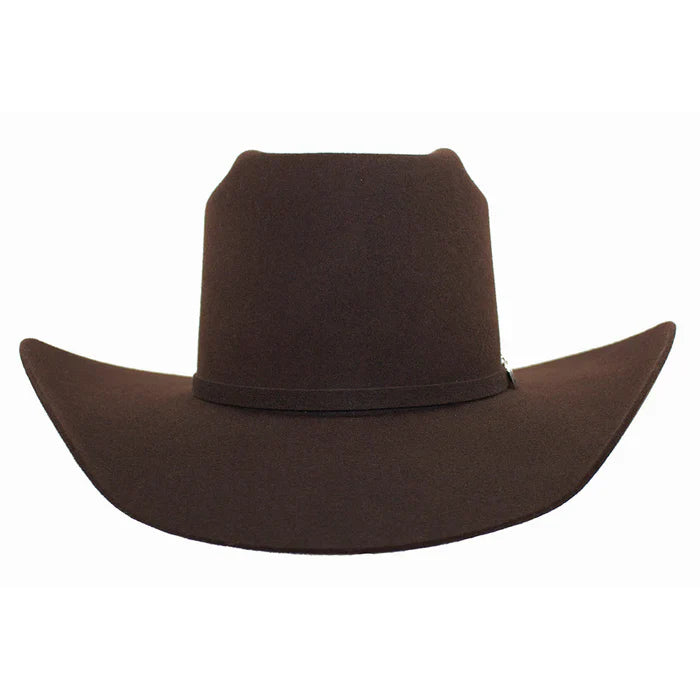 Brown Brick Crown Cowboy Hat For Men - S