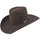 Brown Brick Crown Cowboy Hat For Men