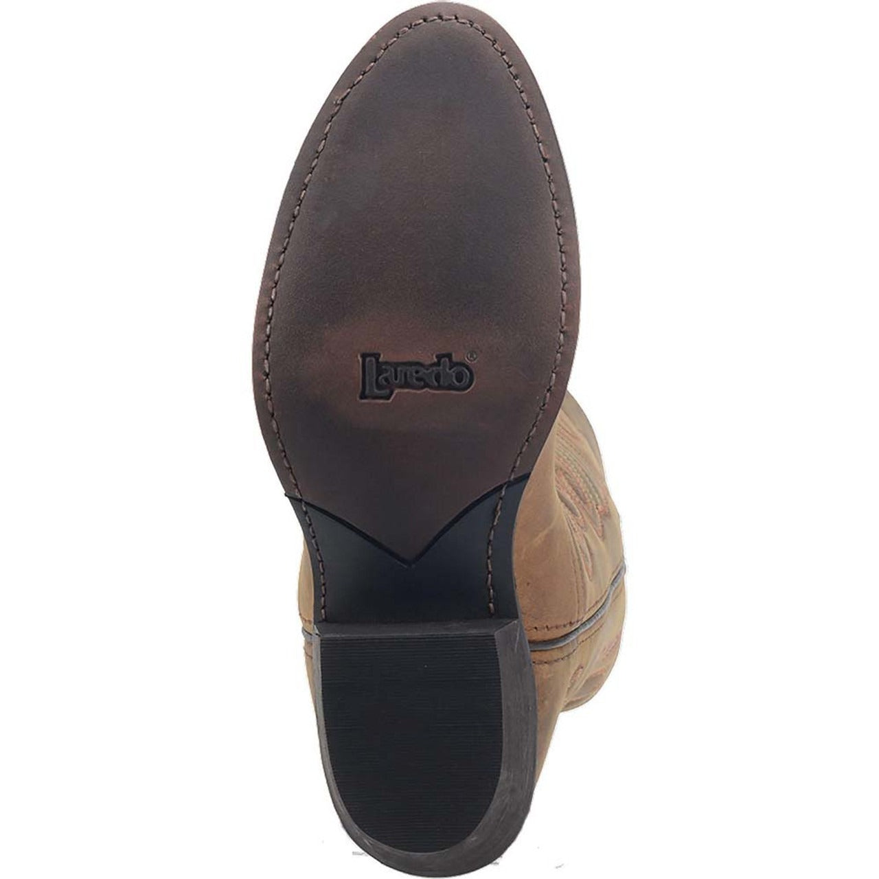 Bridget Tan Distressed Leather Boots by Laredo - 6M