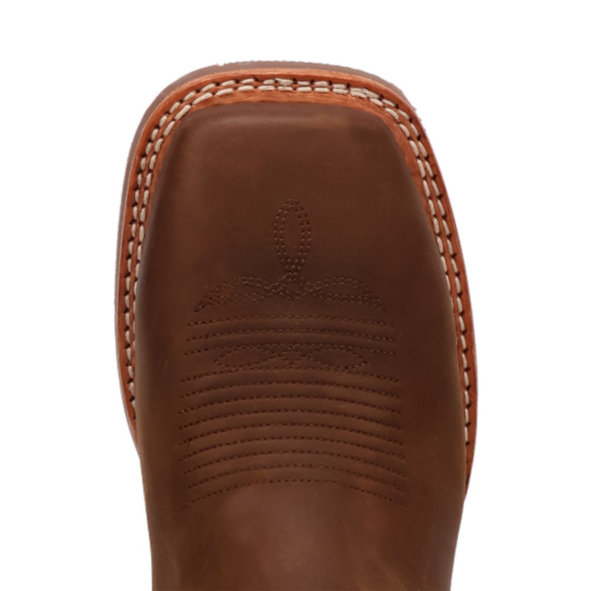Dan Post Men's Brigston Brown Leather Broad Square Toe Western Boots - 7D