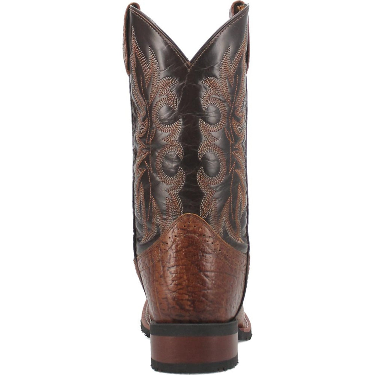 Laredo Broken Bow Rust Broad Square Toe Boots for Men - 8D