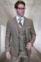 Big and Tall Suit - Bronze Big and Tall Modern Fit 3 PC Suit