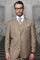 Big and Tall Suit - Bronze Big and Tall Regular Fit 3 PC Suit