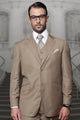 Big and Tall Suit - Bronze Big and Tall Regular Fit 3 PC Suit