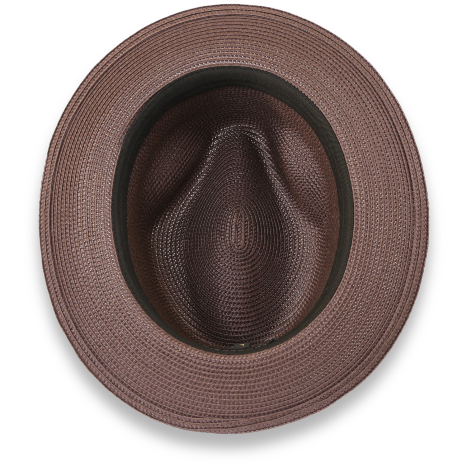 Tapa Crushable Straw Hat Fedora in Brown - Small
