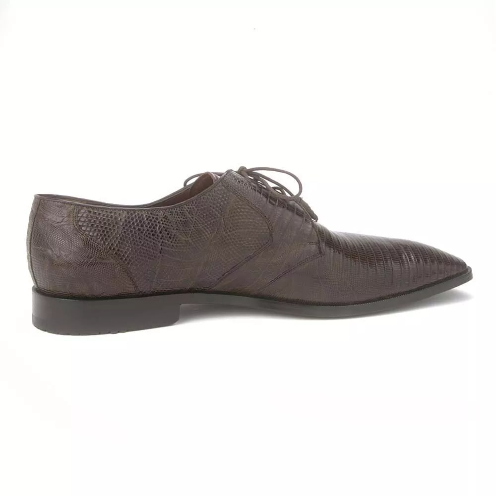 Los Altos Brown Genuine Teju Lizard Oxfords - 8