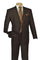 Cheap Priced Suit - Mens Modern Fit Two Button Poplin Brown Suit