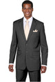 Cheap Priced Suit- Mens 2 Button Modern Fit Smooth Tonal Pinstripe Business Brown Suit