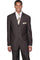 Cheap Priced Suit- Mens Classic 3 Button Wool Feel - Designer Brand Brown Suit
