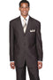 Cheap Priced Suit- Mens Classic 3 Button Wool Feel - Designer Brand Brown Suit