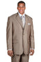 Cheap Priced Suit  - Mens 2 Button Diagonal Shiny Sharkskin Brown Suit