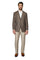 Brown Plaid blazers Modern Fit Wool Sport Coat