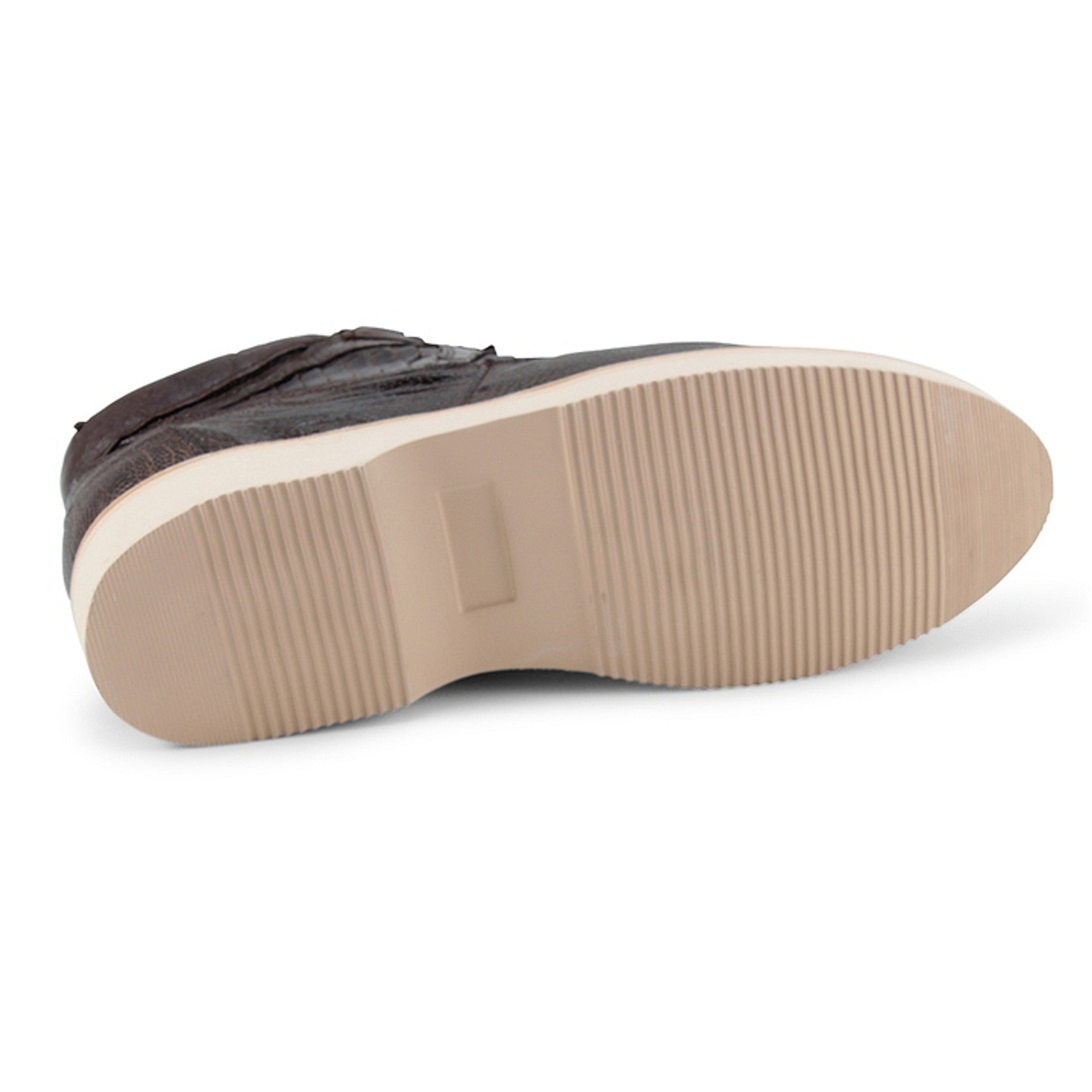 Los Altos Brown Full Ostrich Leg Skin Boots - 8-M