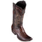 Los Altos Boots - Mens Dress Cowboy Boot - Low Priced  Brown Ostrich Leg Boots- in Brown