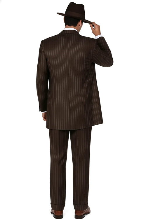 Brown Pinstripe - Zoot Suit