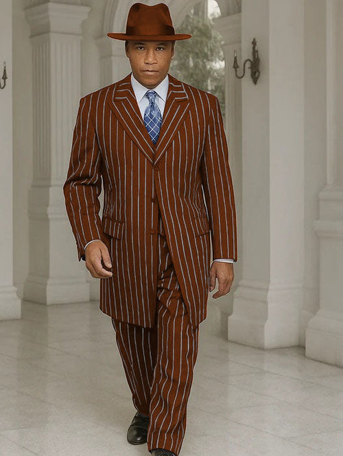 Royal Blue Pinstripe Zoot Suit - 1920's Suit - Gangster Suit