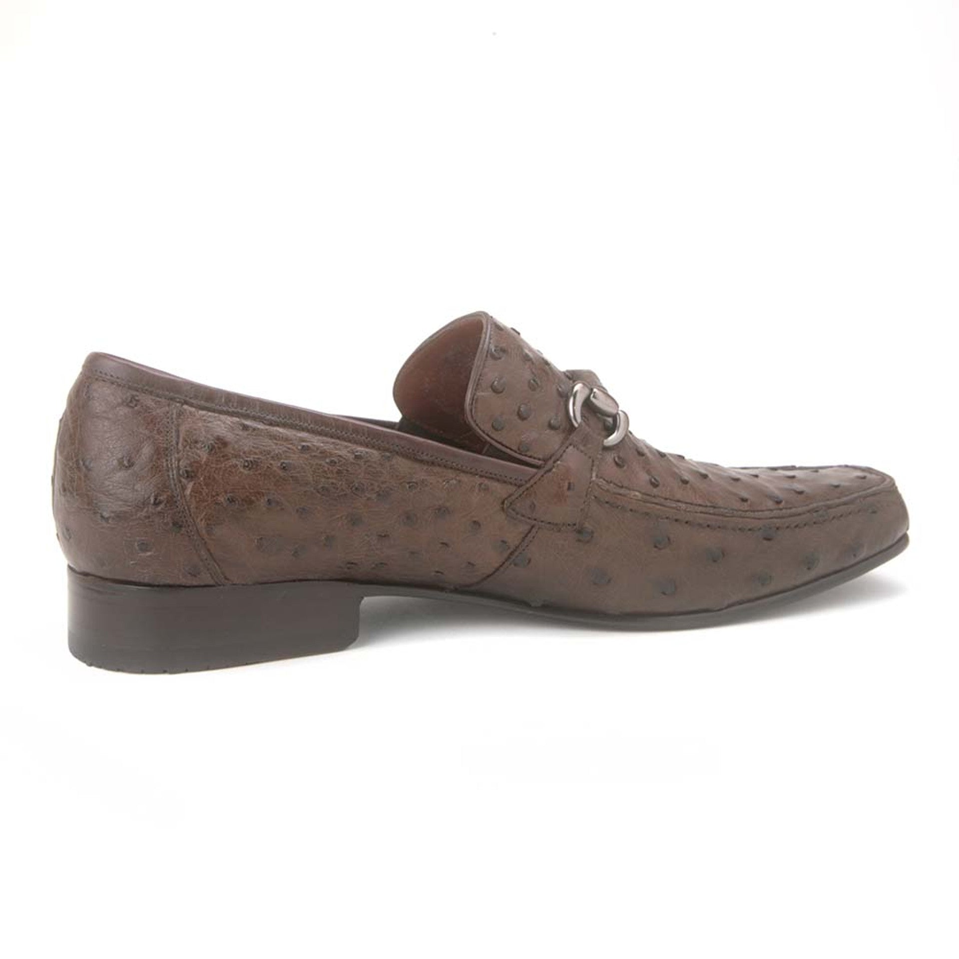 Los Altos Brown Genuine Full Quill Ostrich Slip-On Loafers - 8