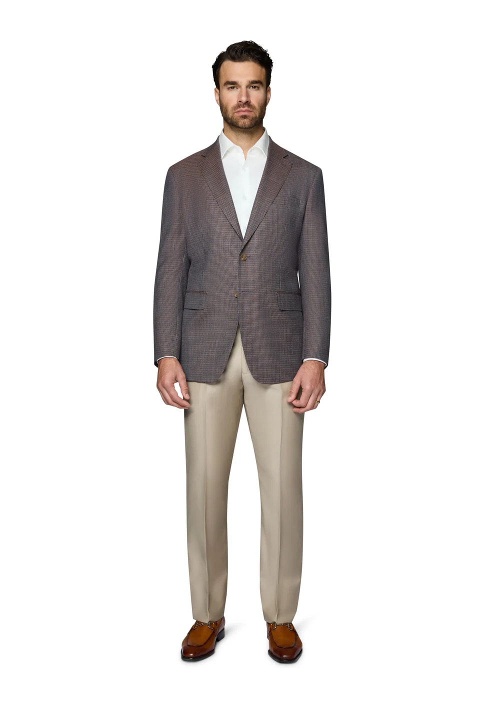 Brown Modern Fit Wool Sport Coat - 62 Regular
