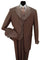 Cheap priced Suit - Mens Vested Shiny Sharkskin Pinstripe Fashion Zoot Brown Suit
