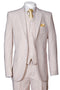 "Seersucker Summer Suit for Men - Tan, 2 Button Vested Style"