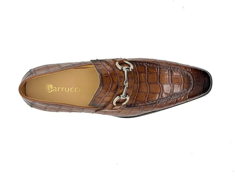 Buckle Loafer w Gator Embossed Leather - 7.5