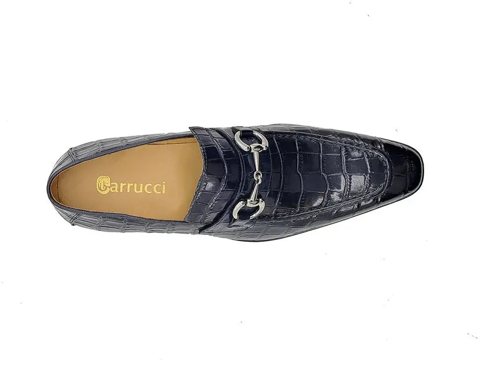 Buckle Loafer w Gator Embossed Leather - 7.5