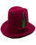 Burgundy Dress Hat 1920s Fedora Style - Mens Classic Gangster Godfather Wool Dress Hat in Burgundy