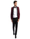 Mens Burgundy Tuxedo 2-PC Slim Fit, By Azzuro