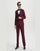 Stacy Adams 3pc Tuxedo Shawl Lapel, Burgundy Red
