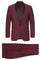 Mens 1 Button Shawl Lapel Wedding | Prom 2025 Tuxedo in Burgundy Burgundy Prom 2025 Suits