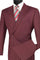 Cheap priced Suit- Mens Classic Double Breasted Burgundy Suit