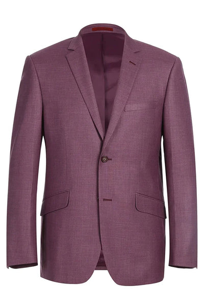 Cheap priced Suit - Mens Two Button Slim Fit Two Piece Burgundy Berry Mauve Suit