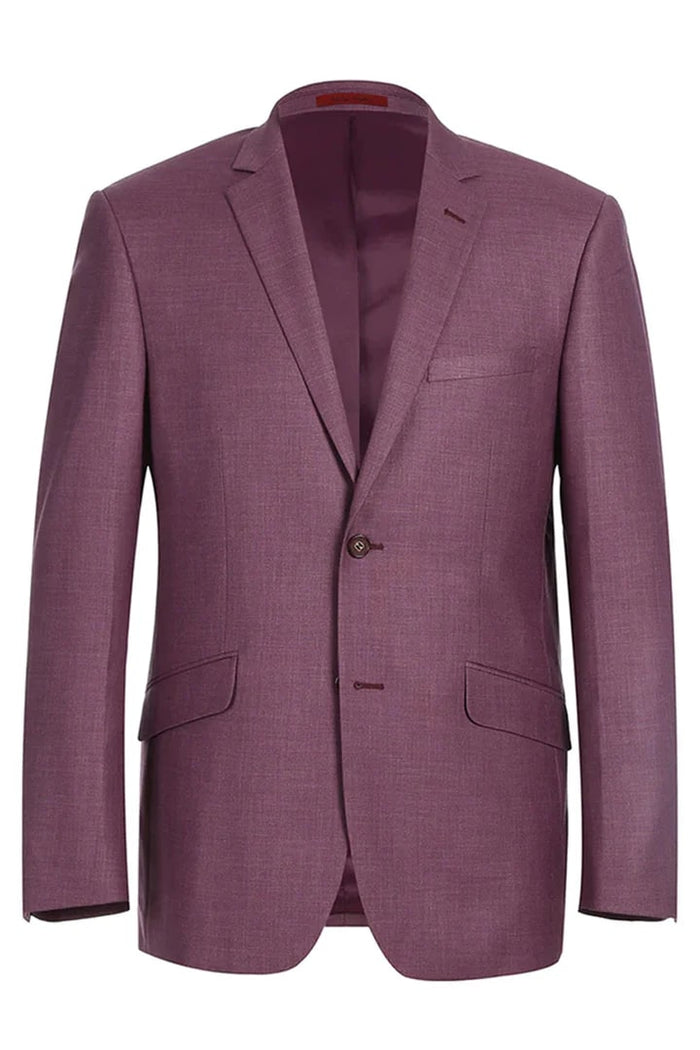 Cheap priced Suit - Mens Two Button Slim Fit Two Piece Burgundy Berry Mauve Suit