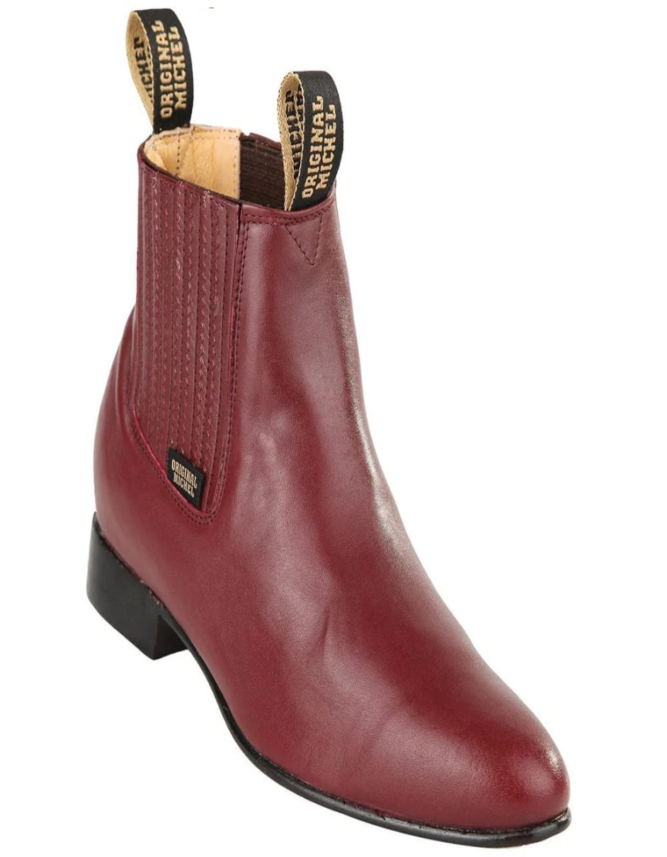 Original Michel Burgundy Charro Boots - 6 Standard / D / Medium