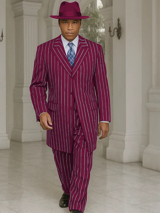 Royal Blue Pinstripe Zoot Suit - 1920's Suit - Gangster Suit