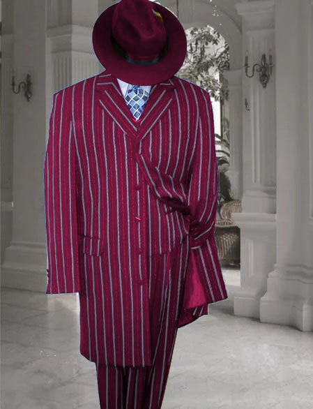 Royal Blue Pinstripe Zoot Suit - 1920's Suit - Gangster Suit