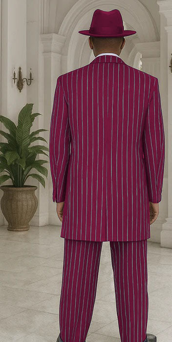 Royal Blue Pinstripe Zoot Suit - 1920's Suit - Gangster Suit