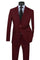 Cheap priced Suit - Mens Two Button Modern Fit Burgundy Poplin Suit