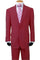 Cheap Priced Suit - Mens 2 Button Classic Fit Basic Burgundy Poplin Suit