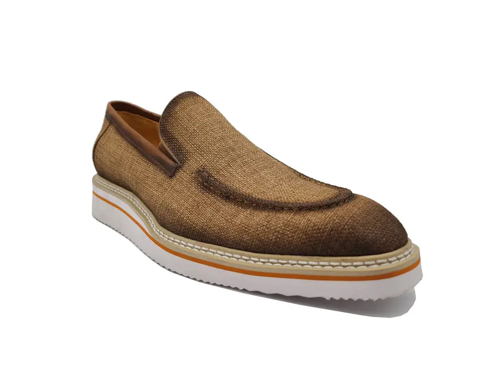 Burninshed Linen Loafer - 7.5