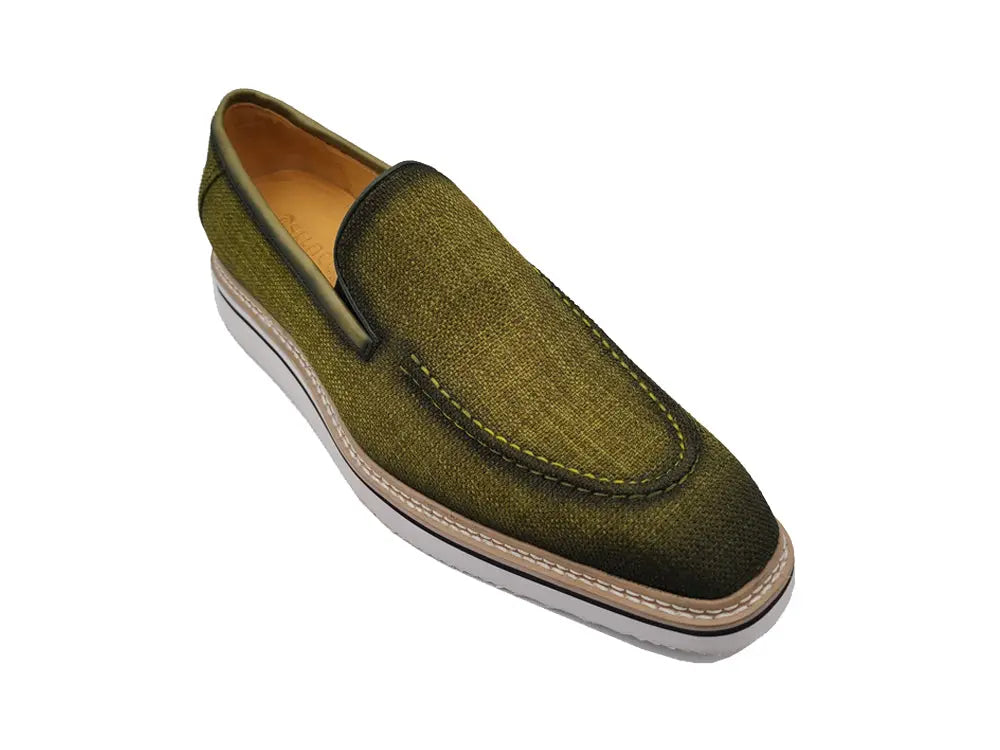 Burninshed Linen Loafer - 7.5