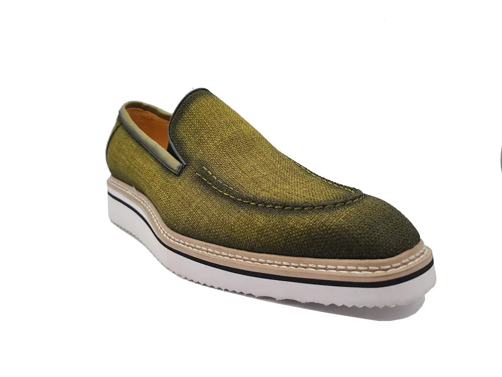 Burninshed Linen Loafer - 7.5