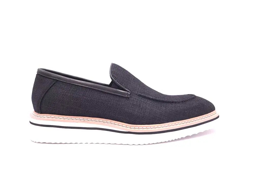 Burninshed Linen Loafer - 7.5