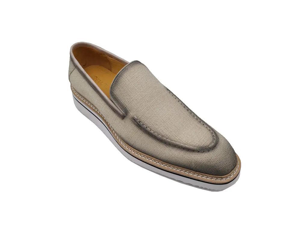 Burninshed Linen Loafer - 7.5