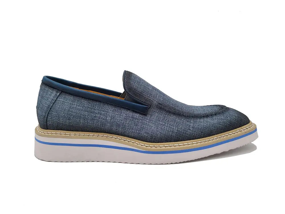 Burninshed Linen Loafer - 7.5