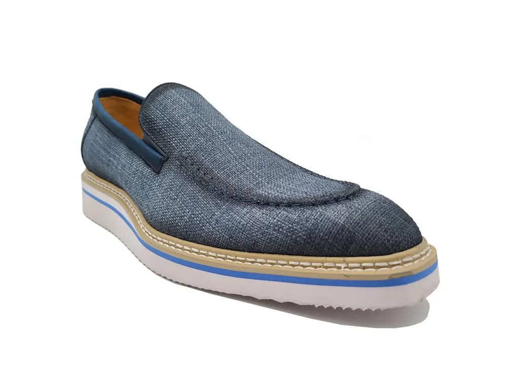 Burninshed Linen Loafer - 7.5