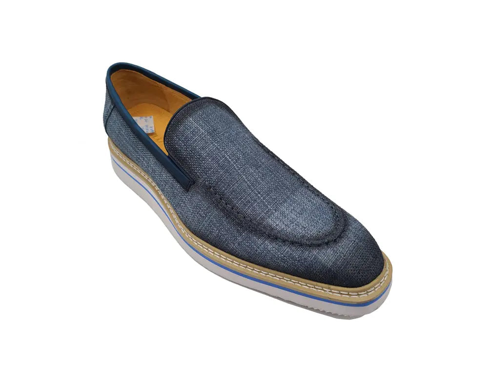 Burninshed Linen Loafer - 7.5