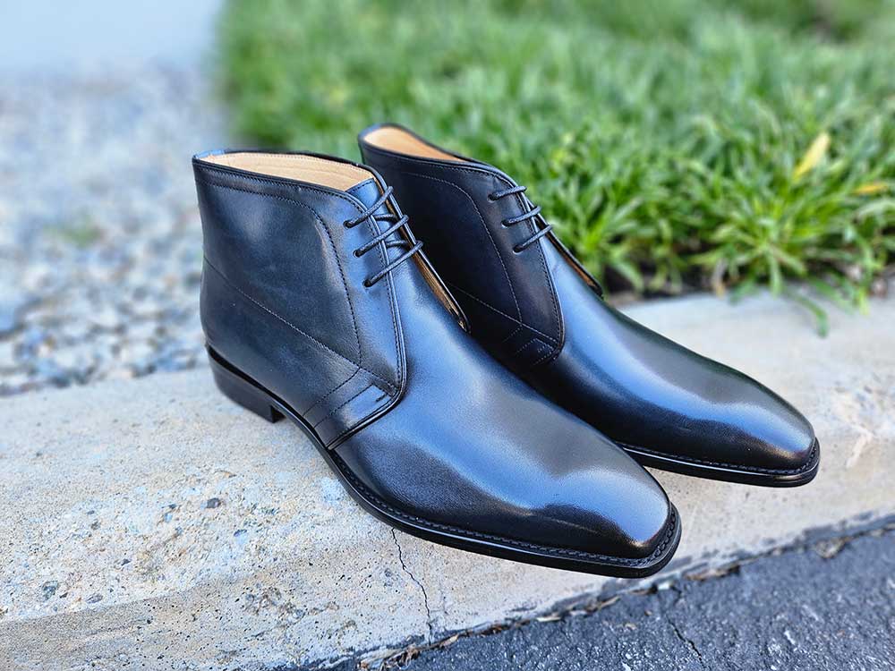 Carrucci Burnished Calfskin Chukka Boot - 9