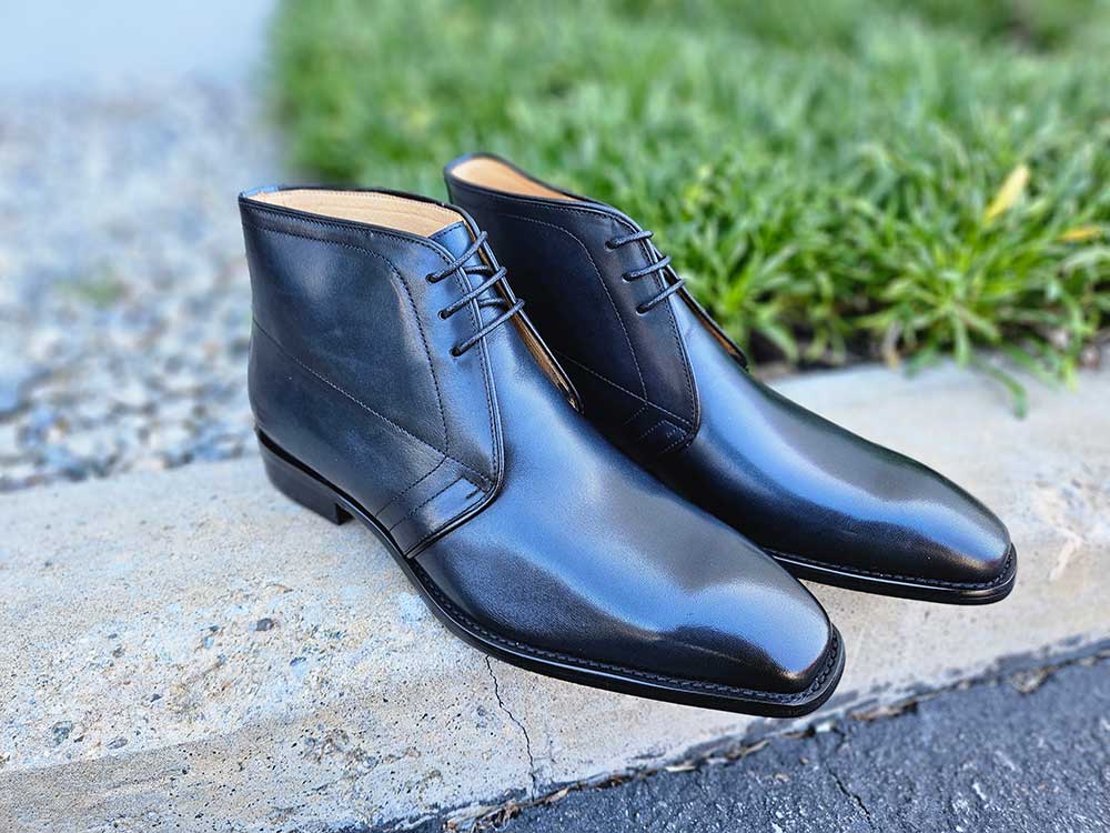 Burnished Calfskin Chukka Boot - 7