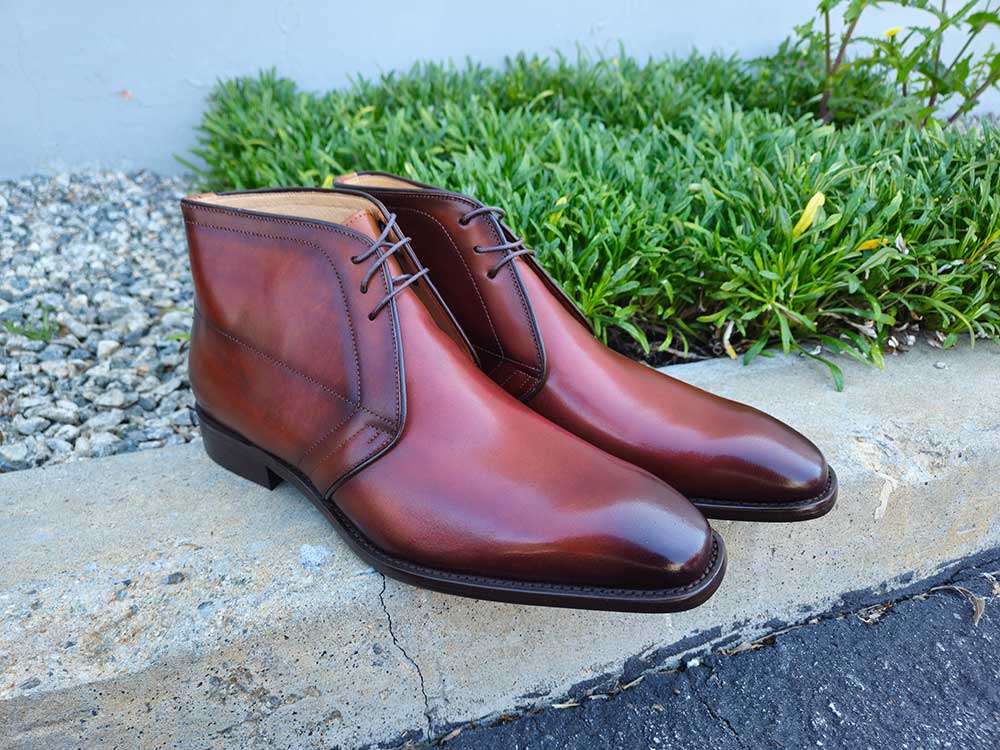 Burnished Calfskin Chukka Boot - 7